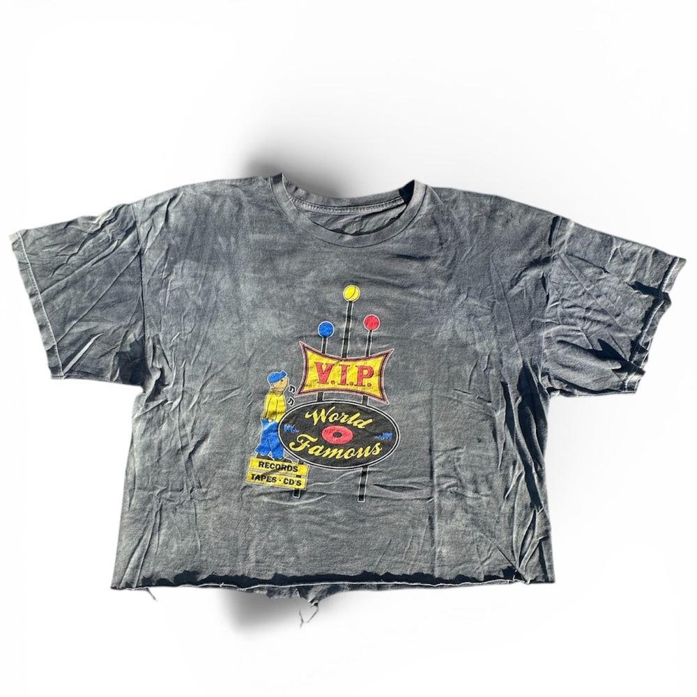 Rare VIP Records Long Beach "Distressed" Tie-Dye Tee